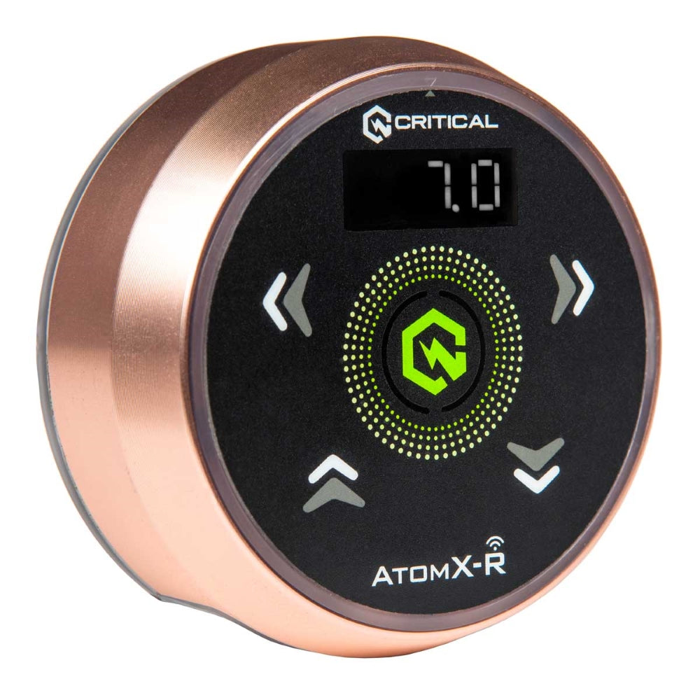 Critical Tattoo® Atom X-R Power Supply — Rose Gold with Black Overlay