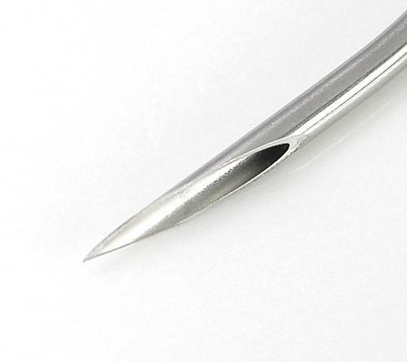 Precision Sterilized Curved Piercing Needles — Up Close