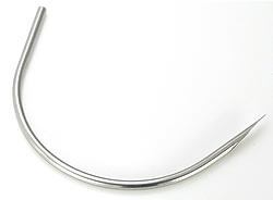 Useful curved sterile piercing needle available in different gauge