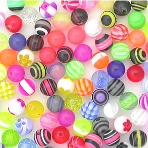 14g–10g 6mm Acrylic Balls — Pack of 200