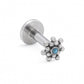 Tilum 14g-12g Internally Threaded Micron Bead Cluster Titanium Jewel Top - Price Per 1