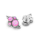 14g–12g Internally Threaded Quad-Cluster Opal Titanium Top — Pick Color — Price Per 1 White