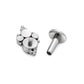 14g–12g Internally Threaded Quad-Cluster Opal Titanium Top — Pick Color — Price Per 1 Dark Lapis