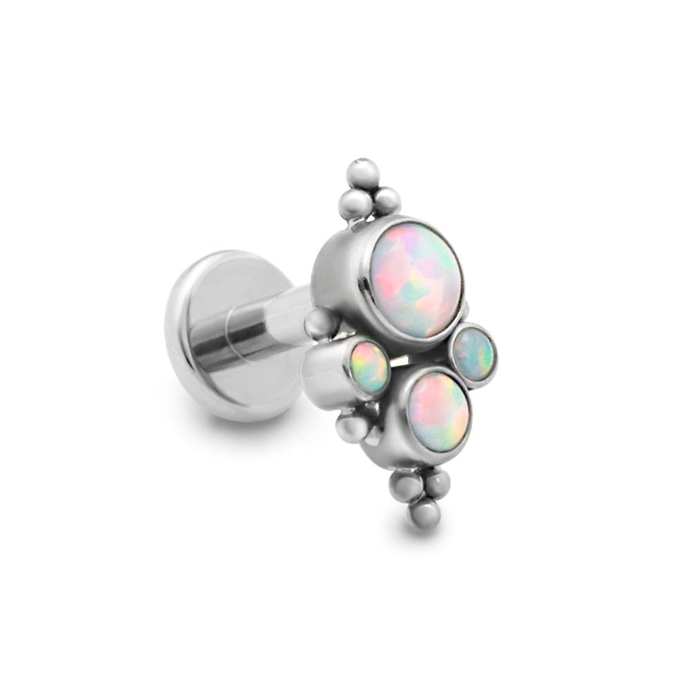 14g–12g Internally Threaded Quad-Cluster Opal Titanium Top — Pick Color — Price Per 1 (anodized examples)