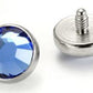 18g - 16g Internally Threaded 2.5mm Swarovski Jewel Top - Price Per 1