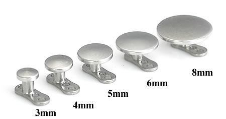 Our Flat Steel Discs for 12g & 14g Internal Jewelry Are Available in 5 Sizes