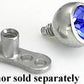 14g–12g Internally Threaded Swarovski Jewel Ball Top — Price Per 1