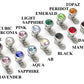 Color Options for Our Swarovski Crystal & Steel Gem Balls for 14g & 12g Internal Jewelry