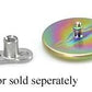 Tilum 14g-12g Internally Threaded Flat Titanium Disc Top - Price Per 1