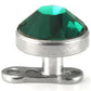 Magnetic Dermal Gem Top Inserted in Magnetic Base