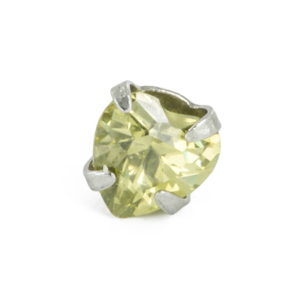 These Jeweled Heart Ends Are Available in Your Choice of 6 Colors