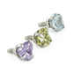 Close-up of Our 3mm Jeweled Hearts for 16g & 18g Internal Body Jewelry