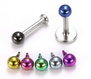 18g–16g Internally Threaded Titanium Coated Stainless Steel Ball — Price Per 1 - Painful Pleasures