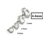 4.4mm Swarovski Crystal Top for 16g & 18g Internally-Threaded Jewelry - Price Per 1 Sizes