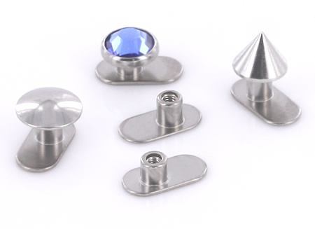 Diagram of Our 10g Titanium Dermal Anchor With Measurements