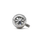 14g-12g Internally Threaded 90° Swarovski Jeweled Steel Ball – 5mm – Price Per 1 - Painful Pleasures
