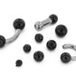 0g Internally Threaded Black PVD Coated Counter-Sunk Ball - Price Per 1