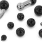 2g Internally Threaded Black PVD Coated Counter-Sunk Ball - Price Per 1