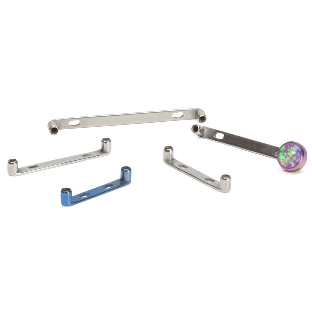 Bracket Bar Rata Tilum 14g Rata Titanium Flat Surface Bar with 2mm Rise - Price Per 1 ...