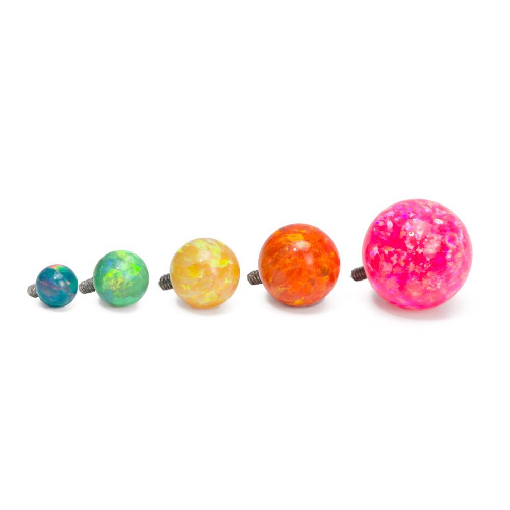 Internally Threaded Opal Replacement Ball Chart of all Balls