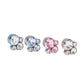 18g-16g Internally Threaded Jewel Bubble Cluster Top - Anodized with Labret Shaft