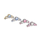 Threaded Multi-Colored Crescent Cluster Top - Color Options