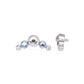 Tilum 18g-16g Internally Threaded Crescent Jewel Cluster Top with 4mm Crystal - Price Per 1 - Painful Pleasures