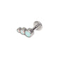 Tilum 14g-12g InternallyThreaded Opal Tear Drop Cluster Top - Price Per 1