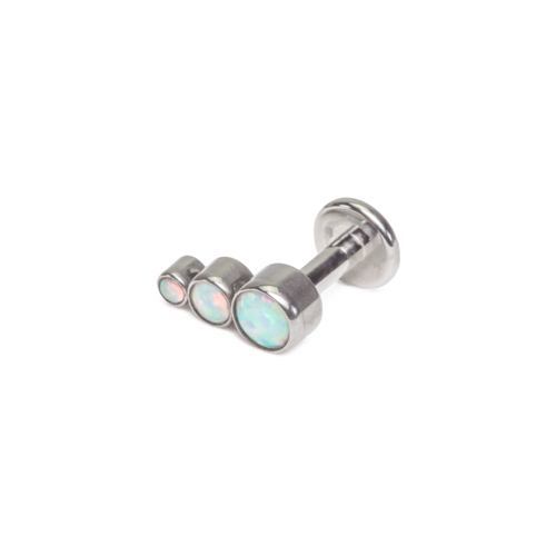Tilum 14g-12g InternallyThreaded Opal Tear Drop Cluster Top - Price Per 1