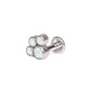 Internally Threaded Opal Paw Print Cluster Top – Price Per 1 (Default)