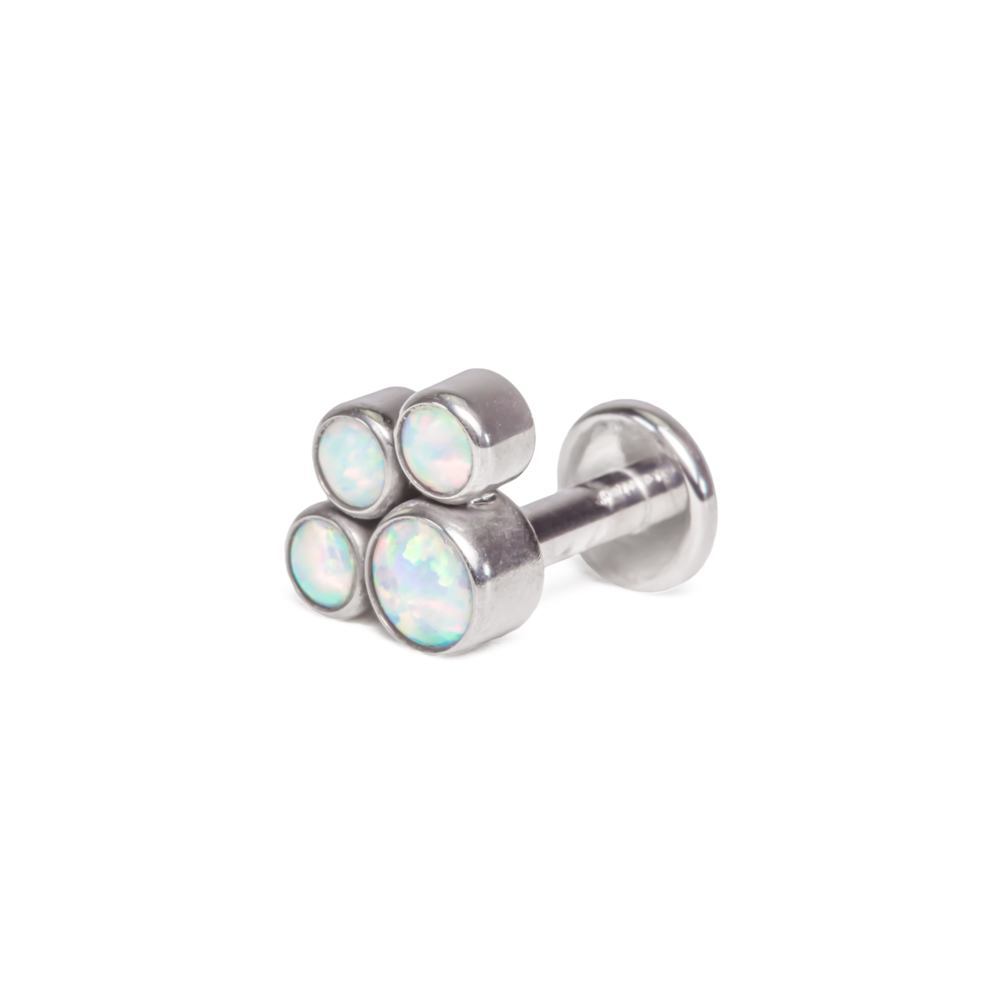 Internally Threaded Opal Paw Print Cluster Top – Price Per 1 (Default)
