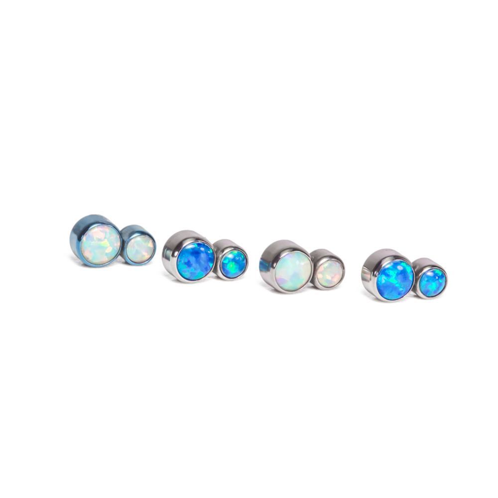 Threaded Stacked Opal Cluster Top – Color Options