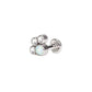 Opal Paw Print Cluster with Post