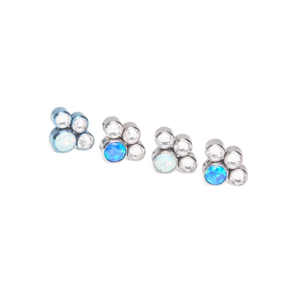 Opal Paw Print Cluster - Color Options