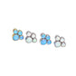 18g-16g Internally Threaded Opal Paw Print Cluster Colors