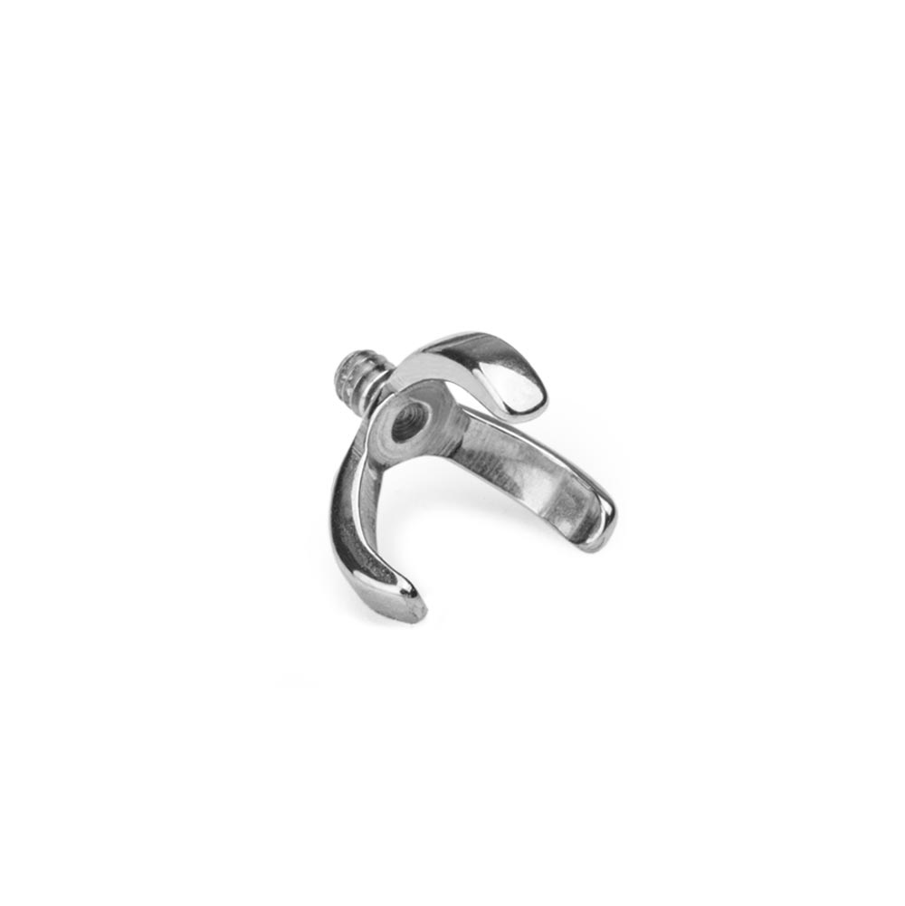 18g–16g Internally Threaded Titanium 3-Prong Setting Top — Price Per 1 (small)