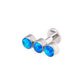 18g-16g Internally Threaded 4mm Opal Stop Light Cluster Top with Shaft