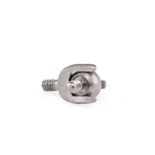 Titanium Prong-only End with Internal 1.2mm Threading with Ball