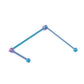 Titanium Prong-only End with Internal 1.2mm Threading with Barbell