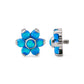 Tilum 14g-12g Internally Threaded Titanium Opal Flower Top with Opal Center - Choose Jewel Color - Price Per 1