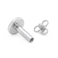 14g–12g Internally Threaded Trinity Loop Titanium Top — Price Per 1 (Labret)