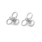 14g–12g Internally Threaded Trinity Loop Titanium Top — Price Per 1 (Internal Threading)