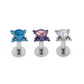14g–12g Internally Threaded Orbital Micron Bead Cluster Jewel Titanium Top — Price Per 1 (Threading)
