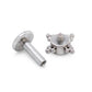 14g–12g Internally Threaded Orbital Micron Bead Cluster Jewel Titanium Top — Price Per 1 (Blue)
