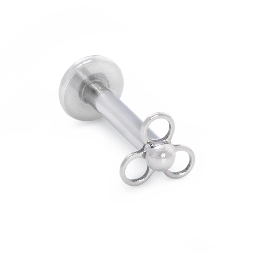 18g–16g Internally Threaded Trinity Loop Titanium Top — Price Per 1 (Main)