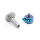 14g–12g Internally Threaded Micron Bead Row Jewel Titanium Top — Price Per 1 (Anodizing Options)