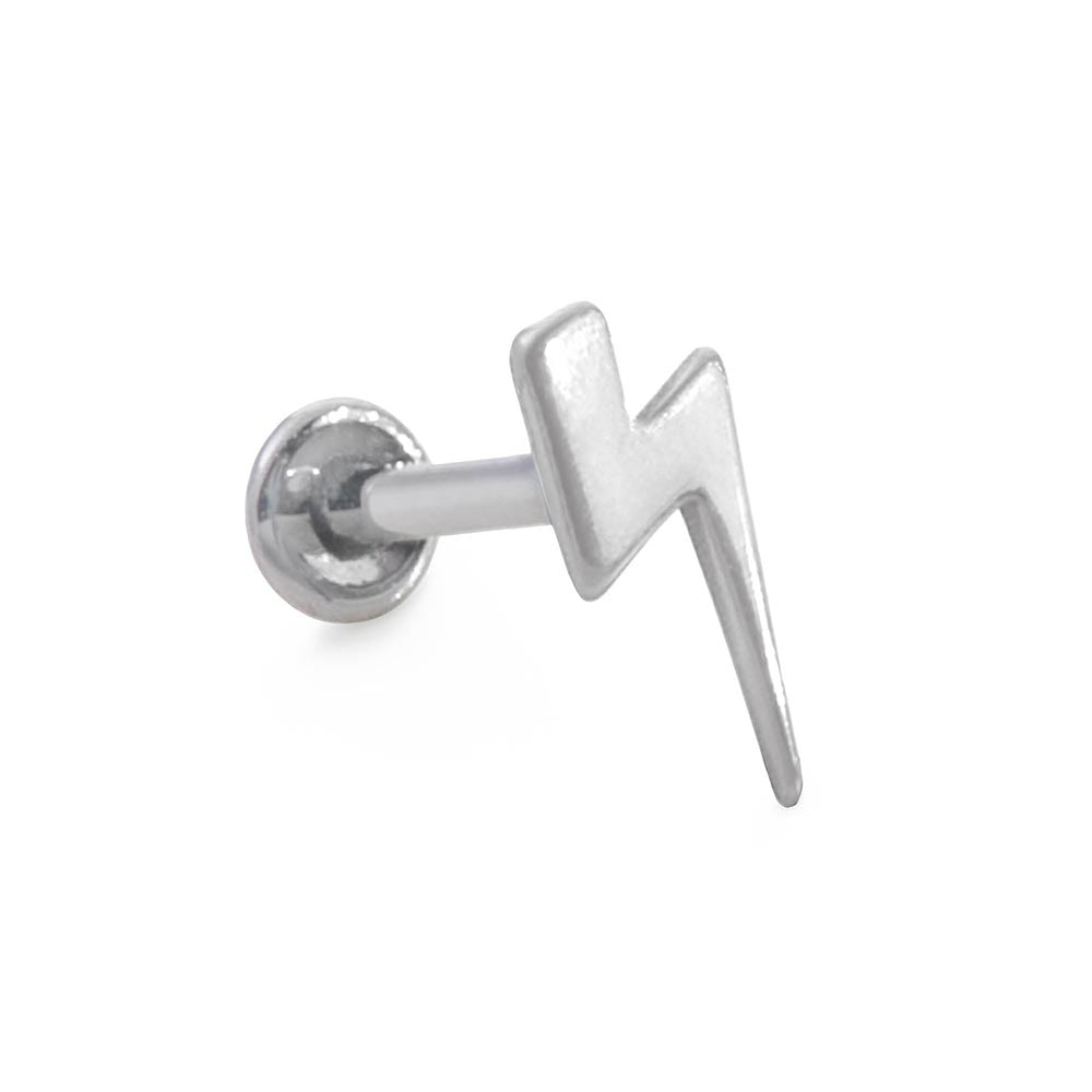14g–12g Internally Threaded Lightning Bolt Titanium Top — Price Per 1 (Main)