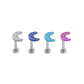 Tilum 18g-16g Crescent Moon Titanium Top - Price Per 1