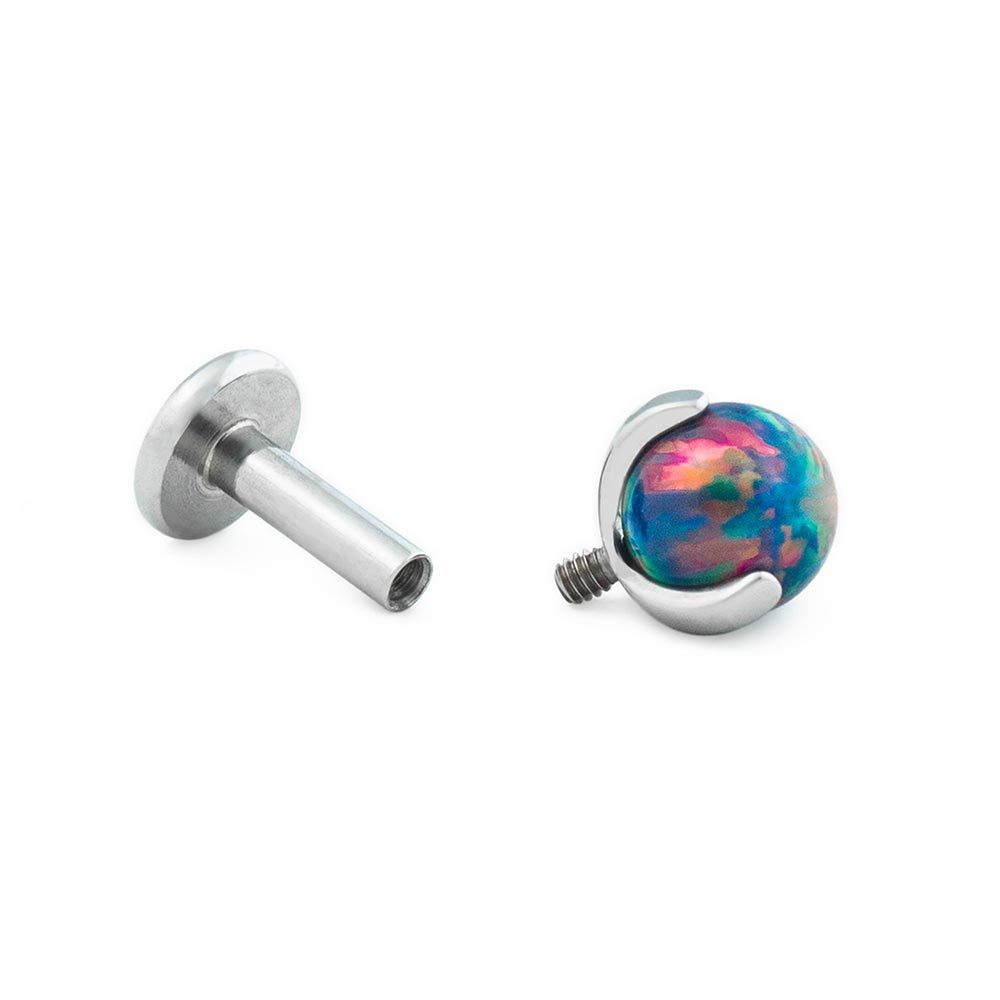 18g–16g Internally Threaded Titanium 3-Prong Setting Top — Price Per 1 (pink)