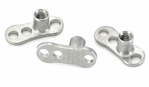 14g - 12g Internally Threaded 4mm Half Ball - Price Per 1 - Painful Pleasures